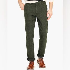 J. Crew 770 straight brushed twill green 31/32